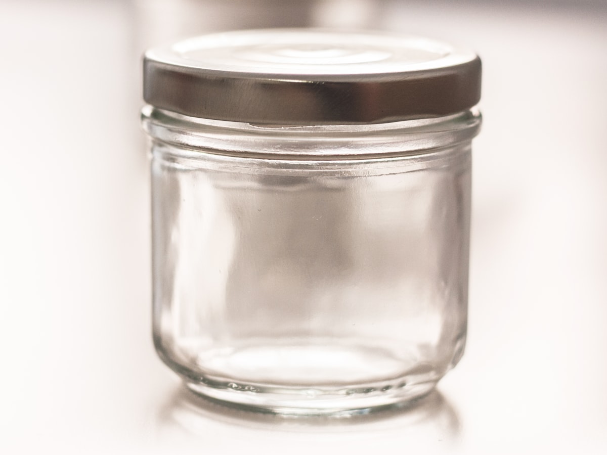 Kerzenglas (Glas / Blech)